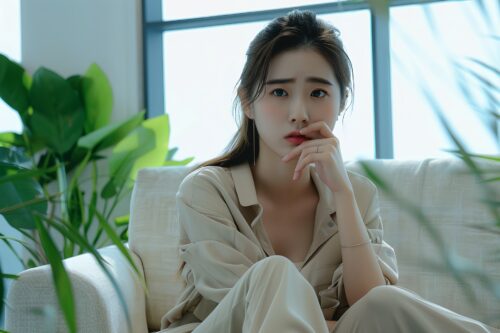 彼の心がわからず不安に駆られる女性